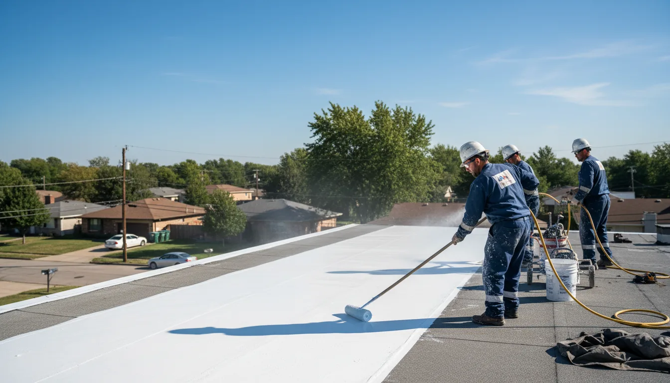Commercial roof coating in Westover, WV near me